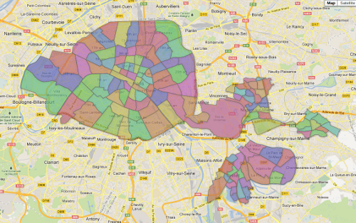 OSM boundaries at admin_level 10 in Paris